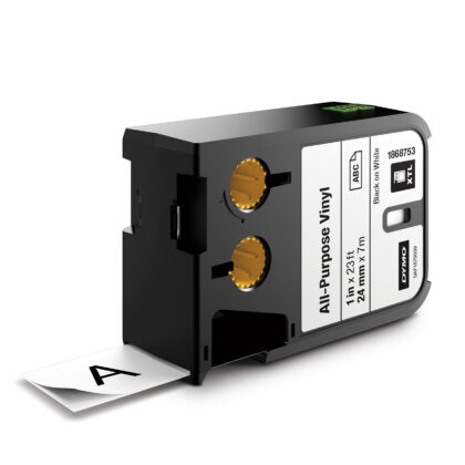 DYMO Universeel Vinyl 24mm zwart op wit DYM-1868753
