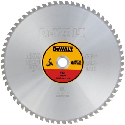 Dewalt CZB Staal Stationair 355x25.4x66T 1.95/2.31 TCG +1.5° (Pack QTY=1) DT1926-QZ