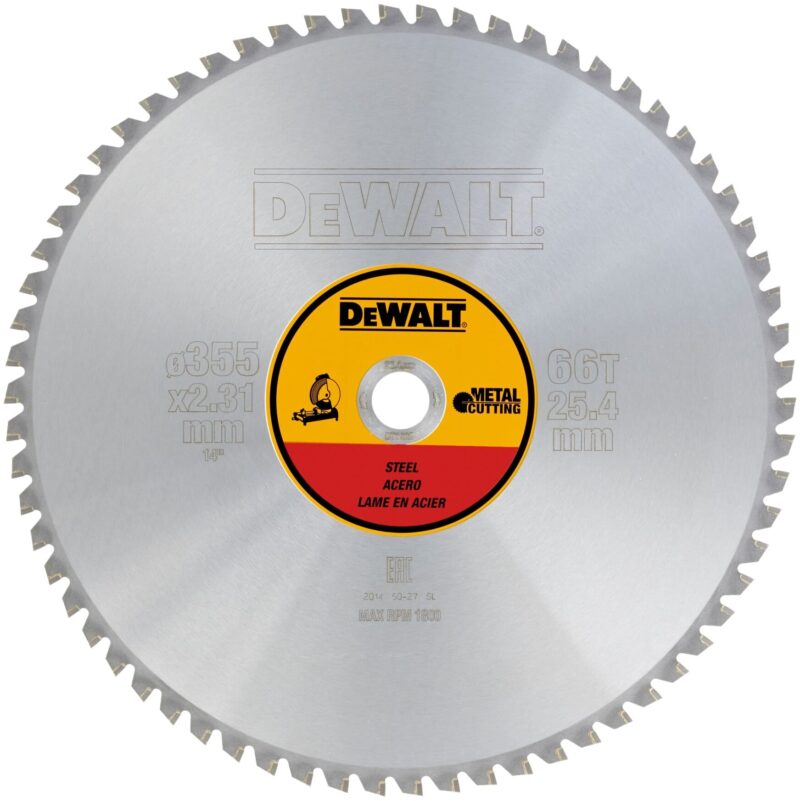 Dewalt CZB Staal Stationair 355x25.4x66T 1.95/2.31 TCG +1.5° (Pack QTY=1) DT1926-QZ