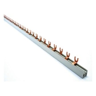 Diverse Materialen Verbindingsrail Vork Vynckier BV-G 3P 10mm² 57x1P/28x2P 1m multipack voor ABB VY 2CDB837008R1057