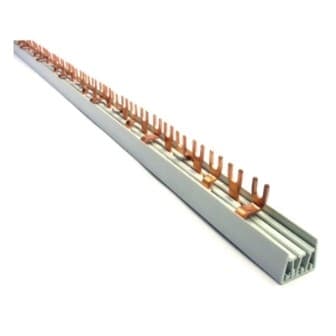 Diverse Materialen Verbindingsrail Vork Vynckier BV-G 4P 10mm² 56x1P/14x4P 1m multipack voor ABB VY 2CDB847008R1056
