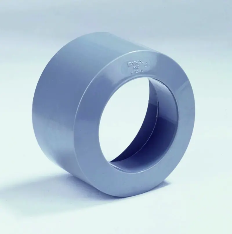 Dyka PVC lijmverloopring 100x80mm grijs regenwater (HWA) 20021758
