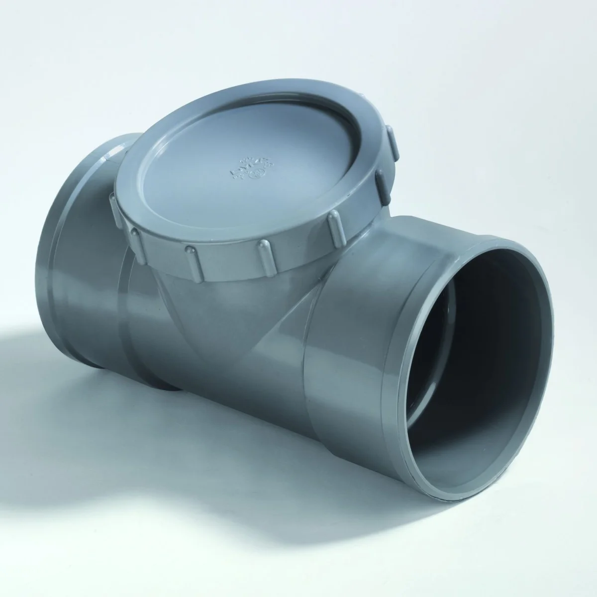 Dyka PVC ONTSTOPP.STUK SCHROEFD.125 LV GRIJS 20022440