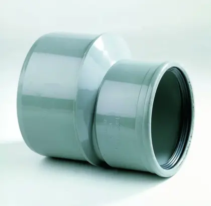 Dyka Polyvinylchlorid (PVC) manchetverloopmof 160x125mm MF excentrisch SN4 (SDR41) grijs riolering Dyka 20023011