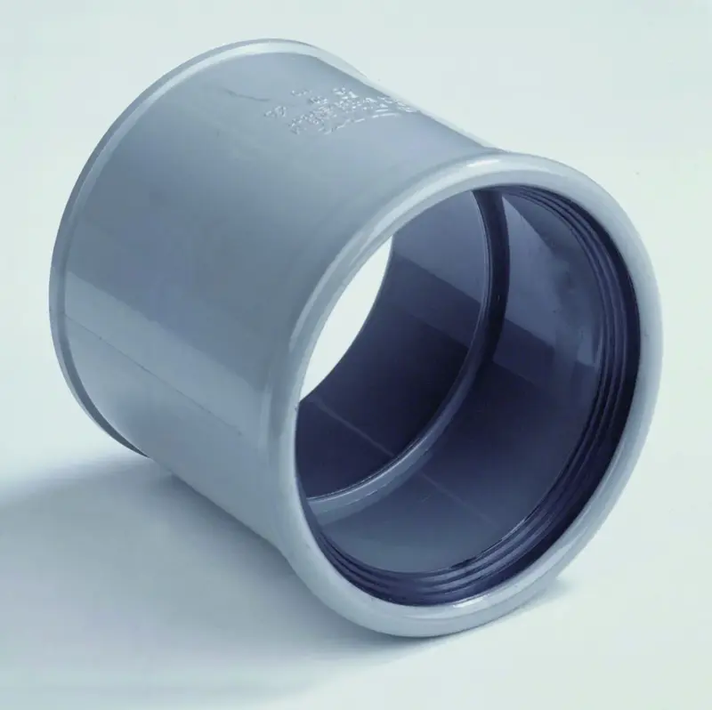 Dyka Polyvinylchlorid (PVC) manchetmof 110mm FF SN4/SN8 (SDR41/SDR34) riolering grijs BENOR-keur Dyka 20023027