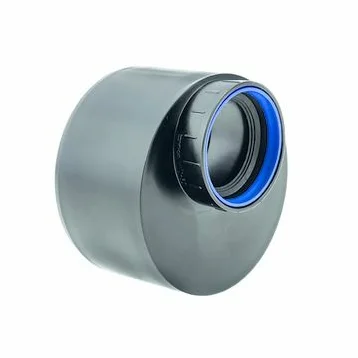 Dyka PP manchetverloopmof 90x40mm MF excentrisch zwart BENOR-keur afvoer/sanitair Dyka 20056380