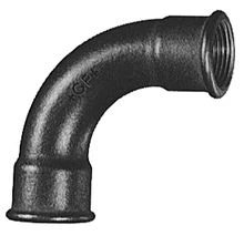 Atusa Zwart 002 bocht 90° FF 3/8 x 3/8 E0020000032