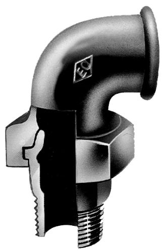 Atusa Zwart 098 3-delige haakse koppeling conisch dichtend MF 1/2 x 1/2 E0980000042