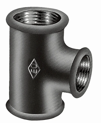 Atusa Zwart 130 verloop T-stuk FFF 3/4 x 3/4 x 1/2 E1300005542