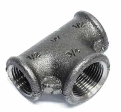 Atusa Zwart 130 verloop T-stuk FFF 2 x 1/2 x 2 E1300009492