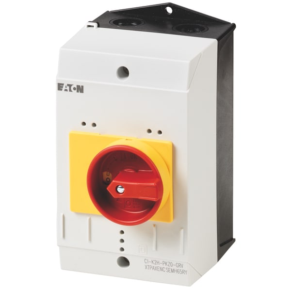 EATON Kunststof kast IP65 leeg voor PKZM0 knop rood/geel 219655