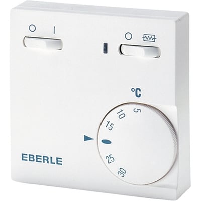EBERLE Ruimtethermostaat + ON/OFF+ bijverwarming 230VAC 5-30°C 1NC 10A 5479
