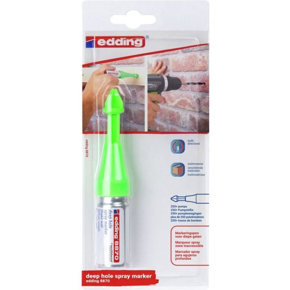 EDDING E-8870 deep hole spraymarker groen in blister 1 st ED061010