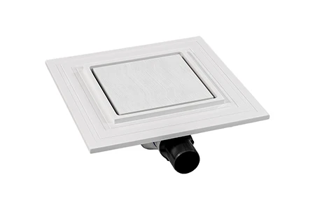 I-Drain Liquid Square One douchesifon 150 x 150 mm met rooster in solid surface - wit ED.SS.SQ.0150.W