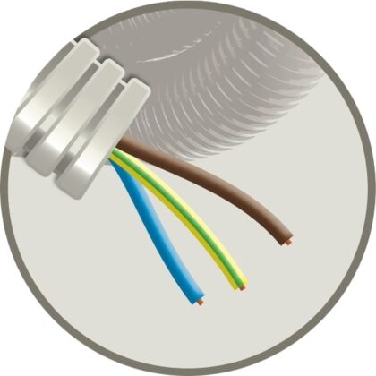 ELFLEX Elflex voorbedrade buis 25mm grijs + installatie VOB 3G6mm² EF3G6L