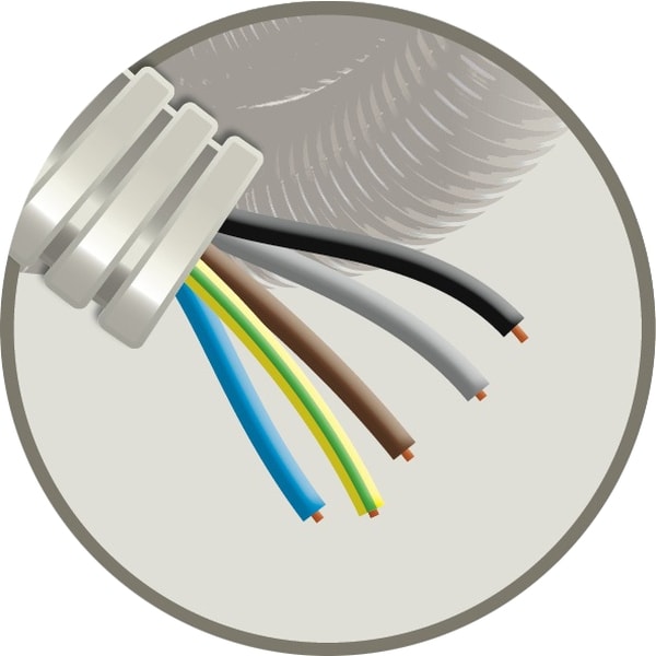 ELFLEX Elflex voorbedrade buis 25mm grijs + installatie VOB 5G4mm² EF5G4