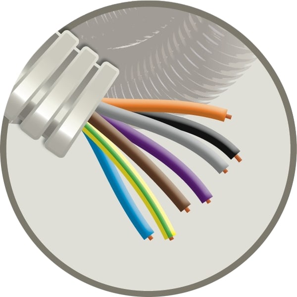 ELFLEX Elflex voorbedrade buis 20mm grijs + installatie VOB 7G1