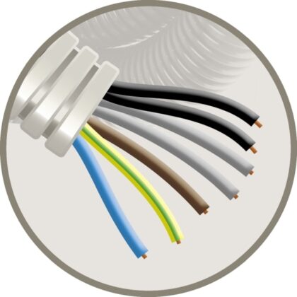 ELFLEX Elflex voorbedrade buis 25mm grijs + installatie VOB 7G2