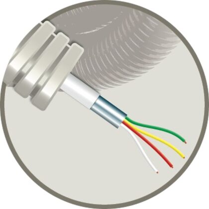 ELFLEX Elflex voorbedrade buis 16mm grijs + alarmkabel AL 4X0