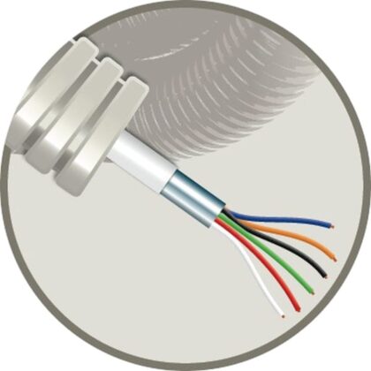 ELFLEX Elflex voorbedrade buis 16mm grijs + alarmkabel AL 6X0