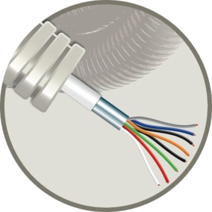 ELFLEX Elflex voorbedrade buis 16mm grijs + alarmkabel AL 8X0