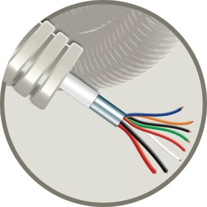 ELFLEX Elflex voorbedrade buis 16mm grijs + alarmkabel AL 6X0