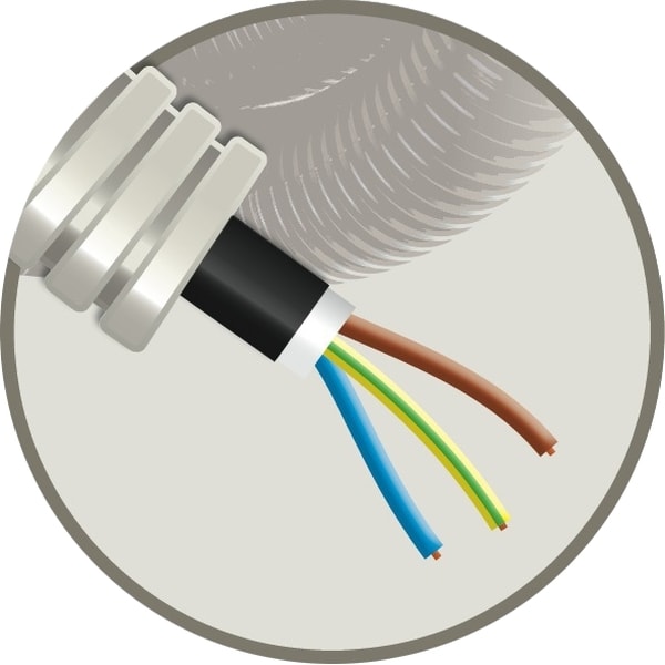 ELFLEX Elflex voorbedrade buis 20mm grijs + energiekabel EXVB 3g1