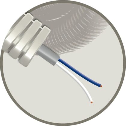 ELFLEX Elflex voorbedrade buis 16mm grijs + telefoniekabel SVV grijs 2x0