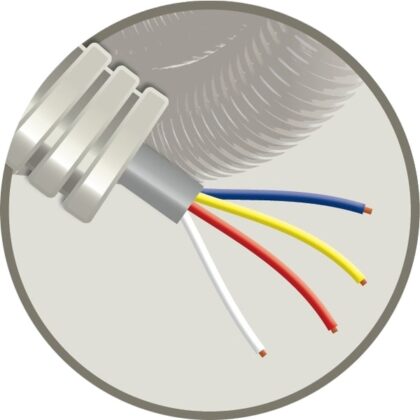 ELFLEX Elflex voorbedrade buis 16mm grijs + telefoniekabel SVV grijs 4x0