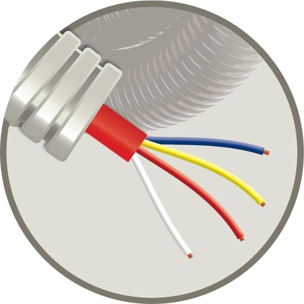 ELFLEX Elflex voorbedrade buis 16mm grijs + telefoniekabel SVV rood 4x0
