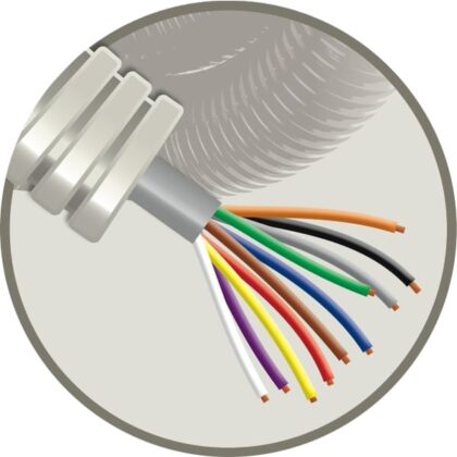 ELFLEX Elflex voorbedrade buis 16mm grijs + telefoniekabel SVV grijs 10x0