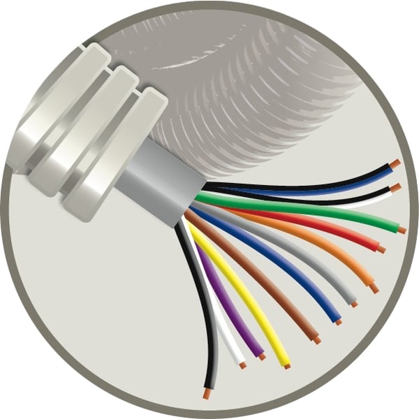 ELFLEX Elflex voorbedrade buis 20mm grijs + telefoniekabel SVV grijs 12x0