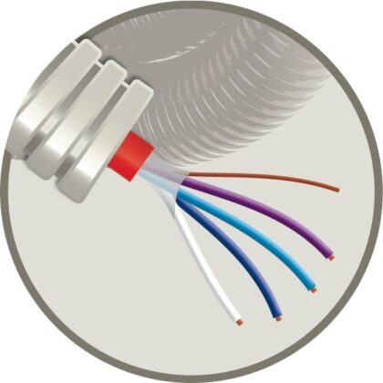 ELFLEX Elflex voorbedrade buis 16mm grijs + telefoniekabel TVVF 1X4X0