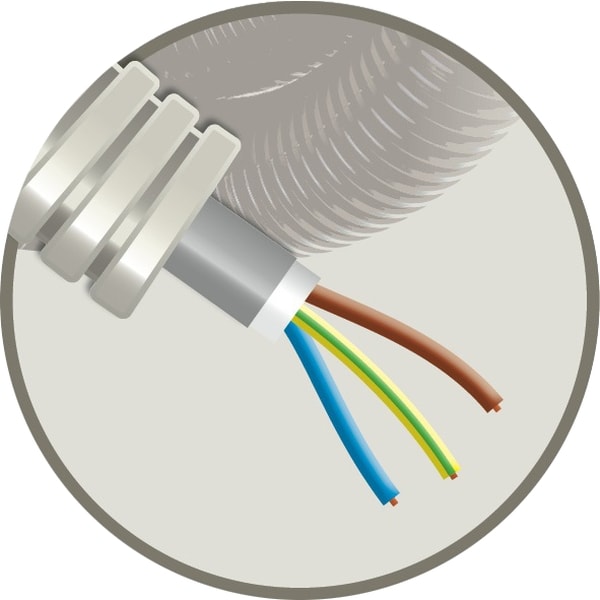 ELFLEX Elflex voorbedrade buis 20mm grijs + installatiekabel XVB 3G2