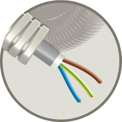 ELFLEX Elflex voorbedrade buis 20mm grijs + installatiekabel XVB 3G2