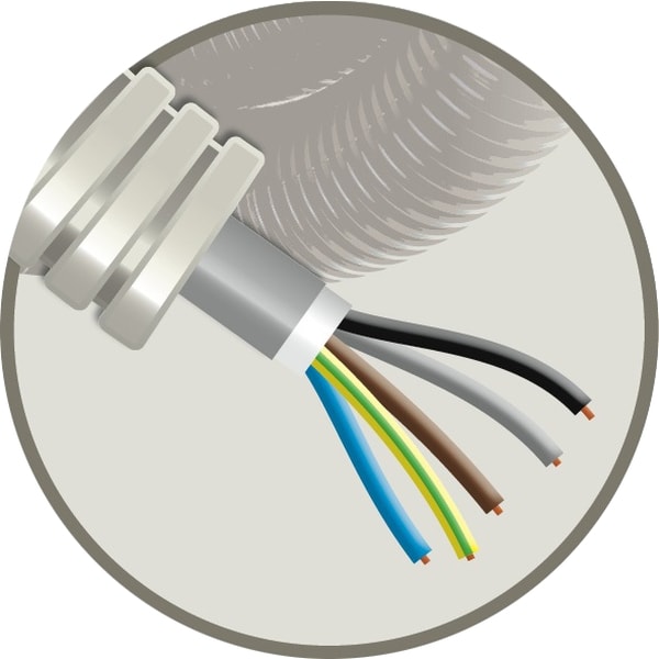 ELFLEX Elflex voorbedrade buis 20mm grijs + installatiekabel XVB 5G1