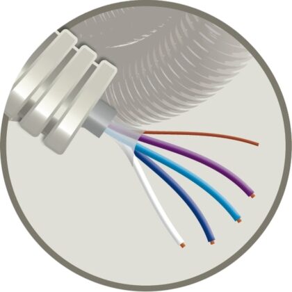 ELFLEX Elflex voorbedrade buis 16mm grijs + telefoniekabel VVT 1X4X0