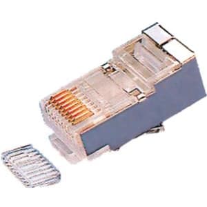 ELIMEX Afgeschermde RJ45 stekker met geleider voor ronde UTP/FTP kabel - Cat. 5E 34412