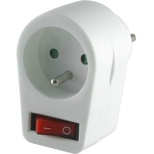 ELIMEX Inplugbare stekker met enkelpolige schakelaar + lamp 2P+A 16A 3680W max. 38372
