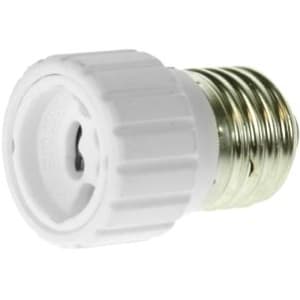 ELIMEX Lamphouder adapter - E27 mannelijk - GU10 vrouwelijk - Keramiek - Wit 60306