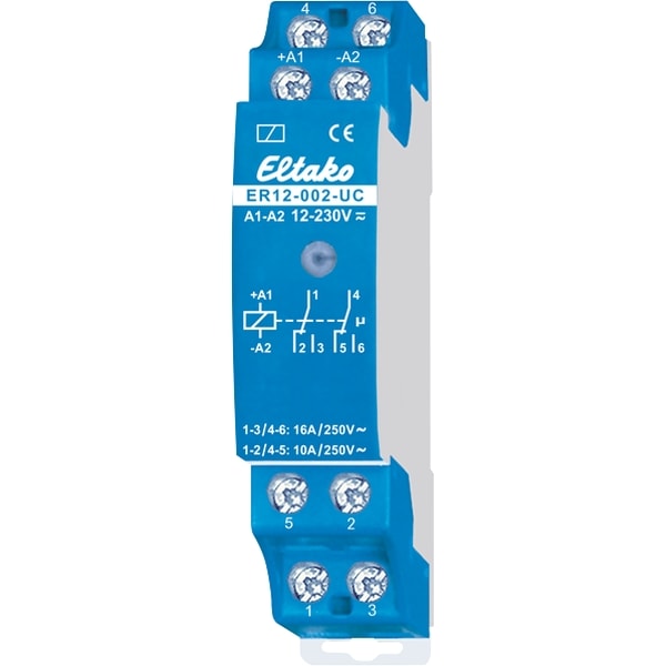 ELTAKO Stuurrelais 16A 2 wisselcontacten ER12-002-UC