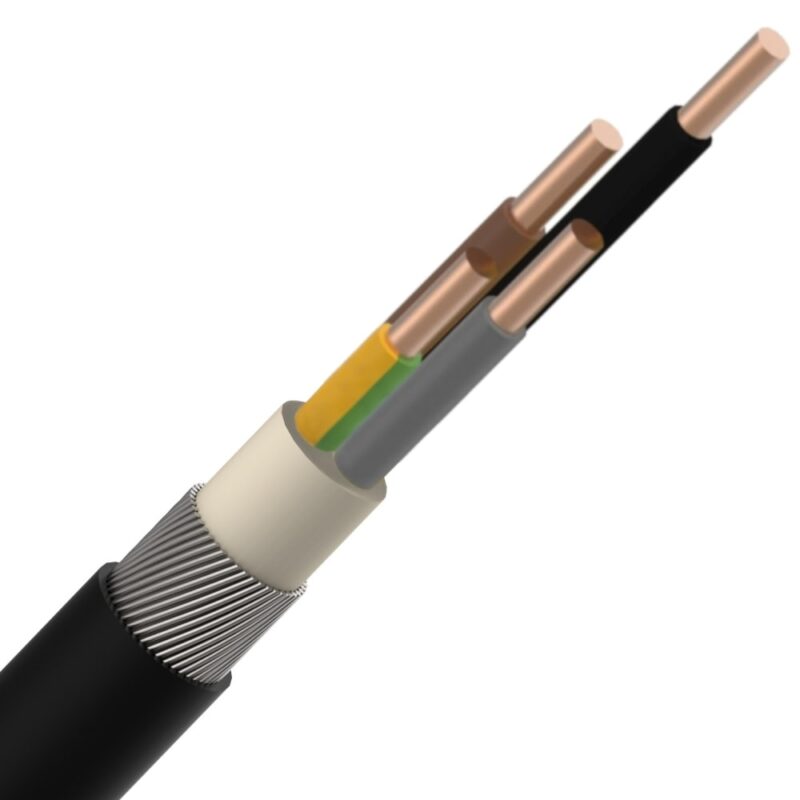 ENERGIEKABEL EXAVB energiekabel XLPE/PVC gewapend 1kV Cca s3d2a3 4G4mm² EXAVB4G4-CCA B 1000