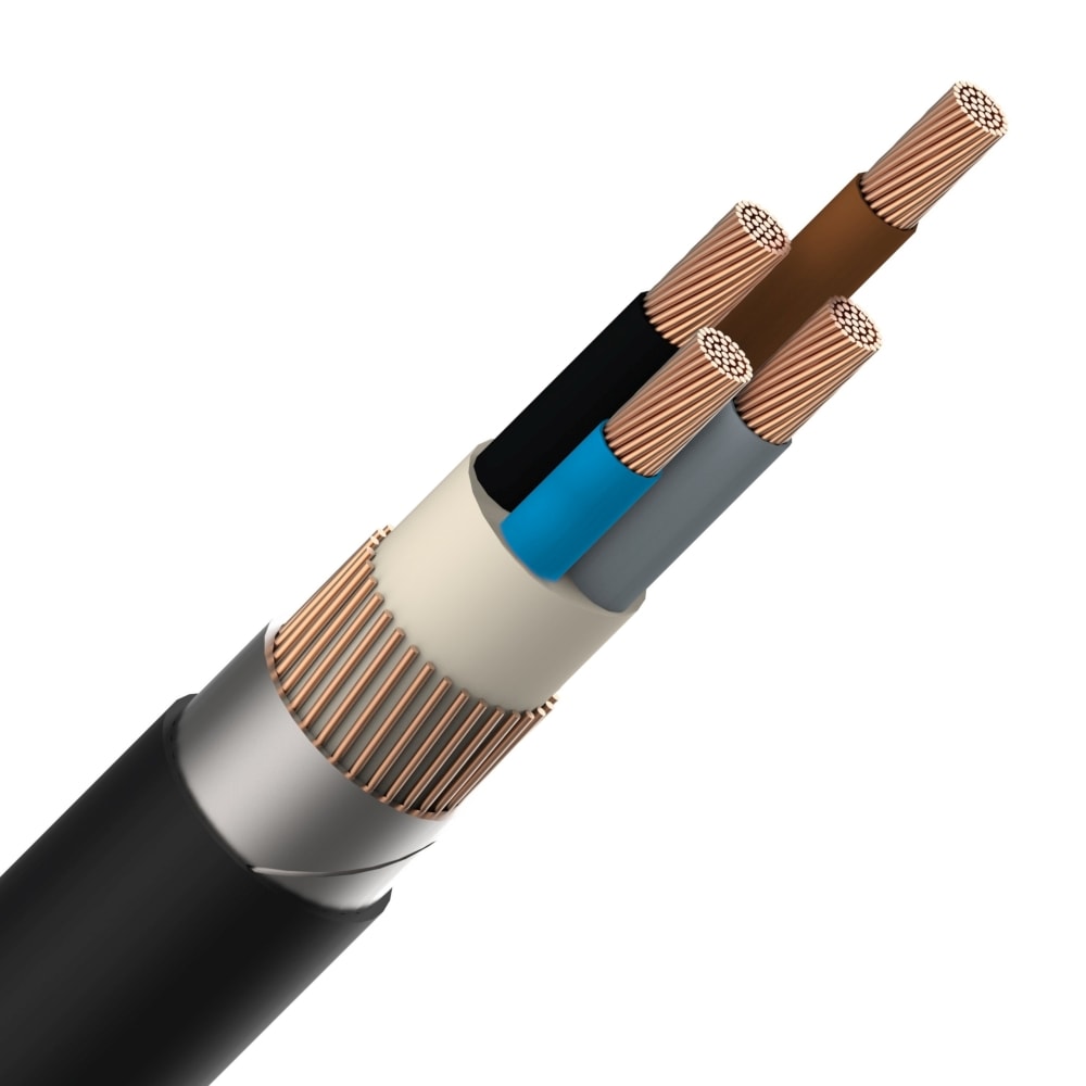 ENERGIEKABEL EXAVB energiekabel XLPE/PVC gewapend 1kV Cca s3d2a3 4X25mm² EXAVB4X25-CCA B 1000
