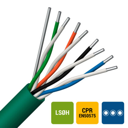 ENERGIEKABEL GGT telefoniekabel LS0H samengedraaid per paar binnen 150V Cca s1d2a1 30X2X0