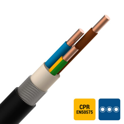ENERGIEKABEL EXAV energiekabel XLPE/PVC gewapend 1kV Cca s3d2a3 5G6mm² N596000