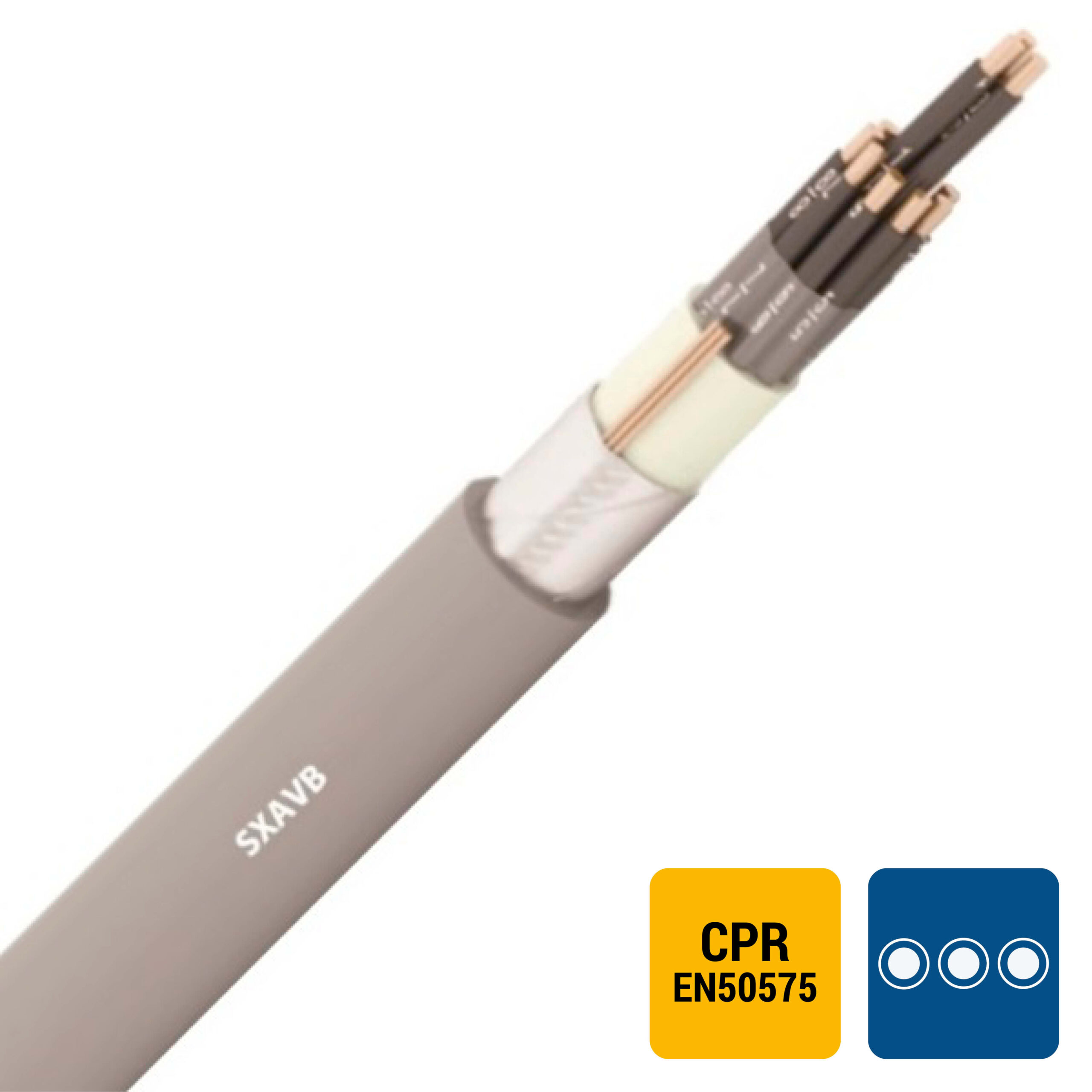 ENERGIEKABEL SXAVB signalisatiekabel XLPE/PVC gewapend buiten 1kV Cca s3d2a3 grijs 24X1