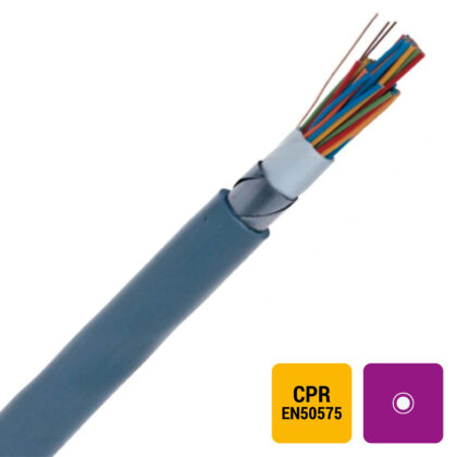 ENERGIEKABEL TWAVB telefonie PVC samengedraaid paar gewapend buiten 500V Eca grijs 21X2X0