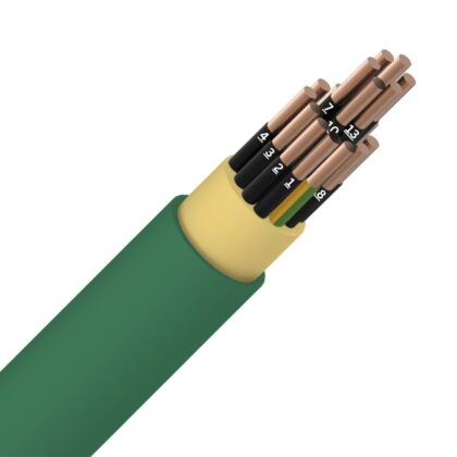 ENERGIEKABEL XGB installatiekabel XLPE/LS0H 1kV Cca s1d2a1 multi groen 19G1