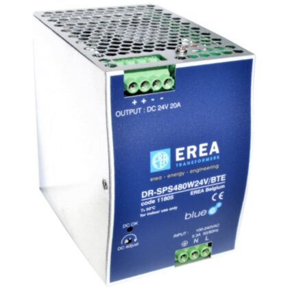 EREA Geschakelde DC voeding 230V AC // 24V DC In 20A P 480W -DIN-Rail 11805