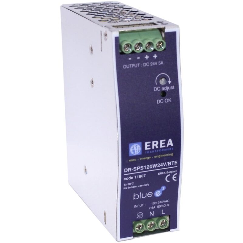 EREA Geschakelde DC voeding 230V AC // 24V DC In 5A P 120W -DIN-Rail 11807